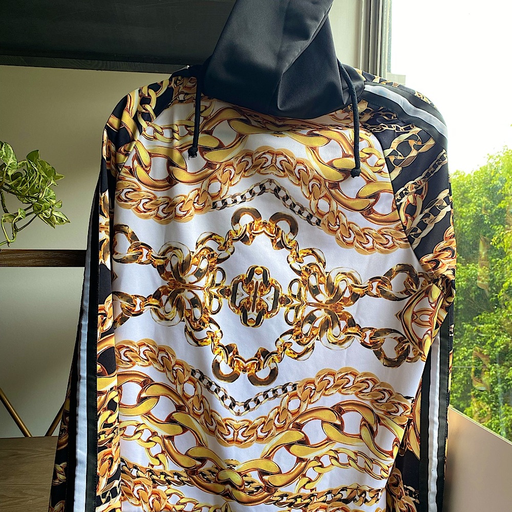 Dolls Kill x Jaded London Gold Chain Hoodie - Picture 1 of 4